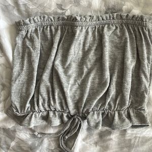 Gray Crop Top